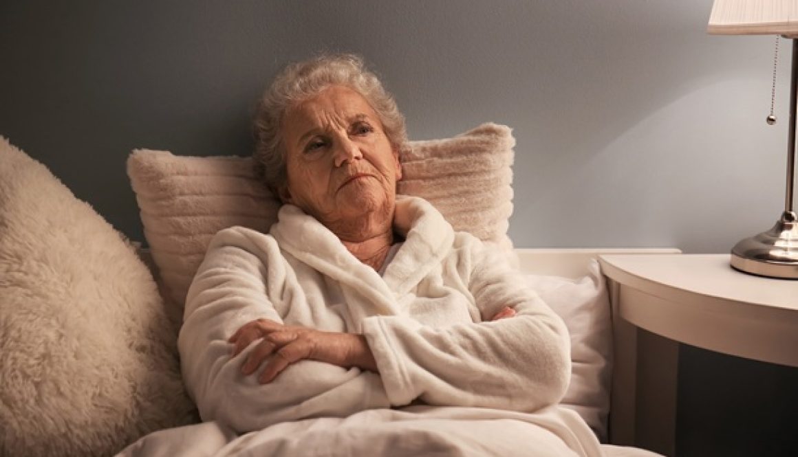 Sleep Problems In Seniors affecting rest and health.