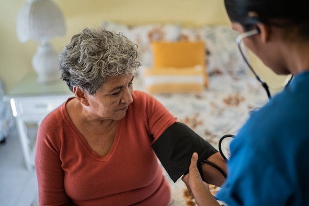 Blood Pressure monitoring for senior heart health.