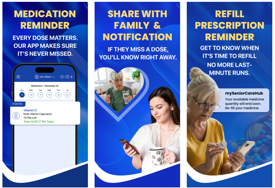 Medication Reminder App - mySeniorCareHub