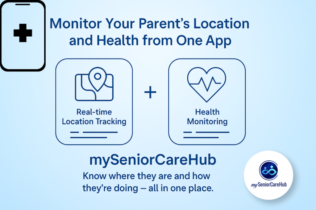Track Parent's Health & Location in One App