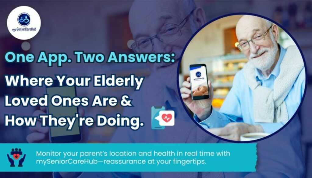 Track parent's health and location in one app