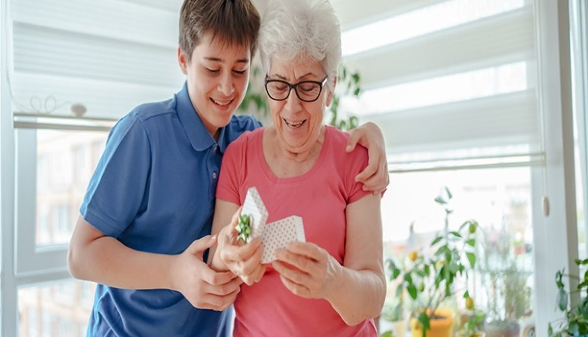 Thank Giving celebration with seniors and family.