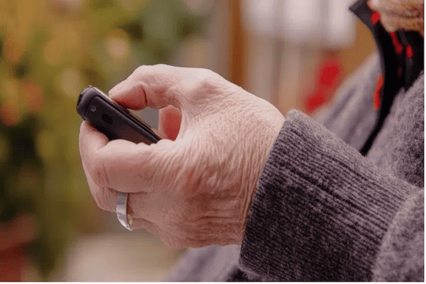 Specially Abled individual using assistive support device.