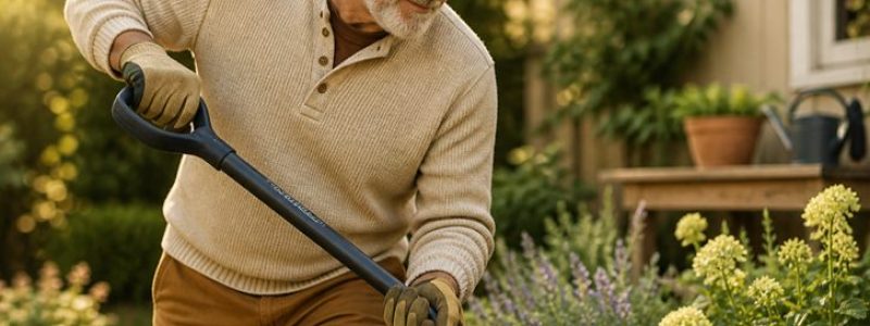2. Ergonomic Long-Handled Garden Tools