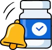 Medication reminder app icon