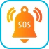 SOS and fall detection icon