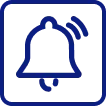 Emergency and wellness alerts icon
