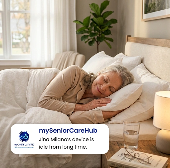 Inactivity alert notification for senior safety
