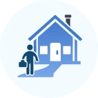 Return home alert icon
