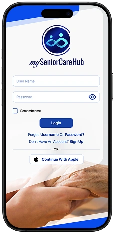 mySeniorCareHub mobile app