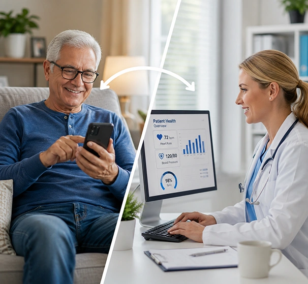 Remote patient monitoring platform connecting patients and care teams
