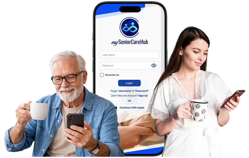 daily check-in safety app for NRI parents