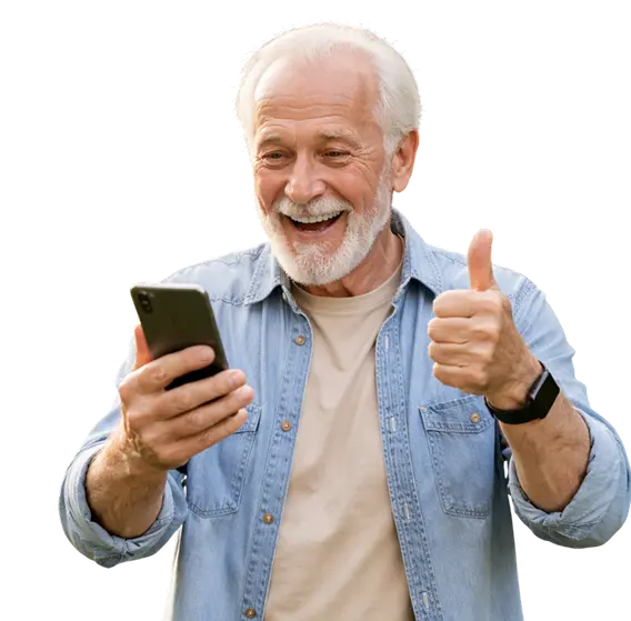 senior daily reassurance app worldwide