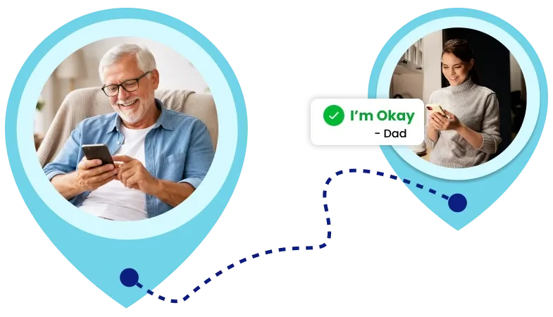 Daily check-in for seniors and families