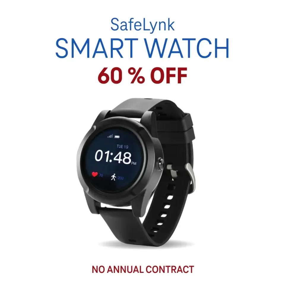 SafeLynk Watch | Gold Family Membership | Mobile App | 24x7 SOS Emergency Dispatch