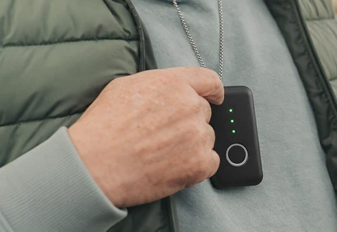 SafeLynk medical alert locket front view