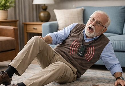 Push the SOS button on SafeLynk Smart Locket