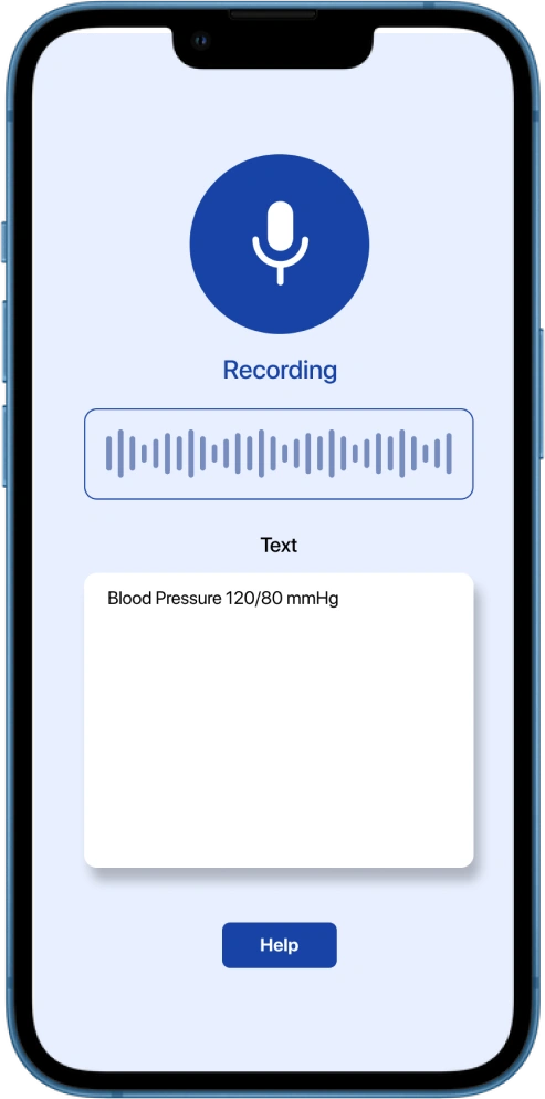 Voice command for SeniorCare App